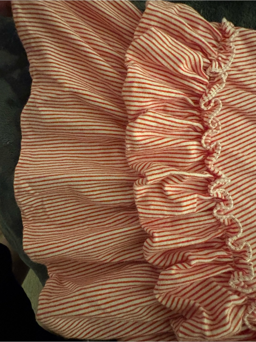 Pink Striped Ruffle Dress - Picture 3 of 6